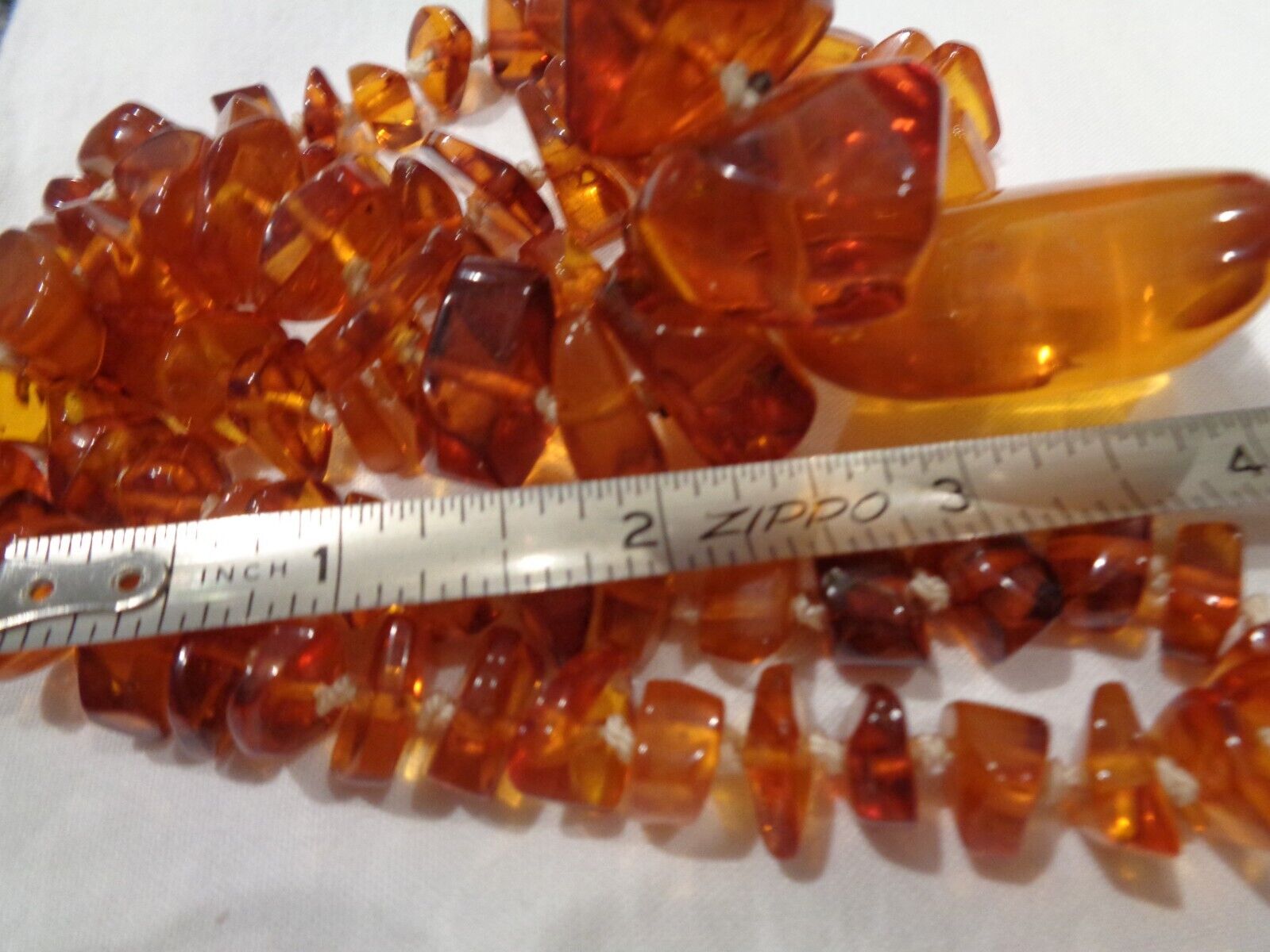 Antique Estate Natural Amber Necklace - image 9