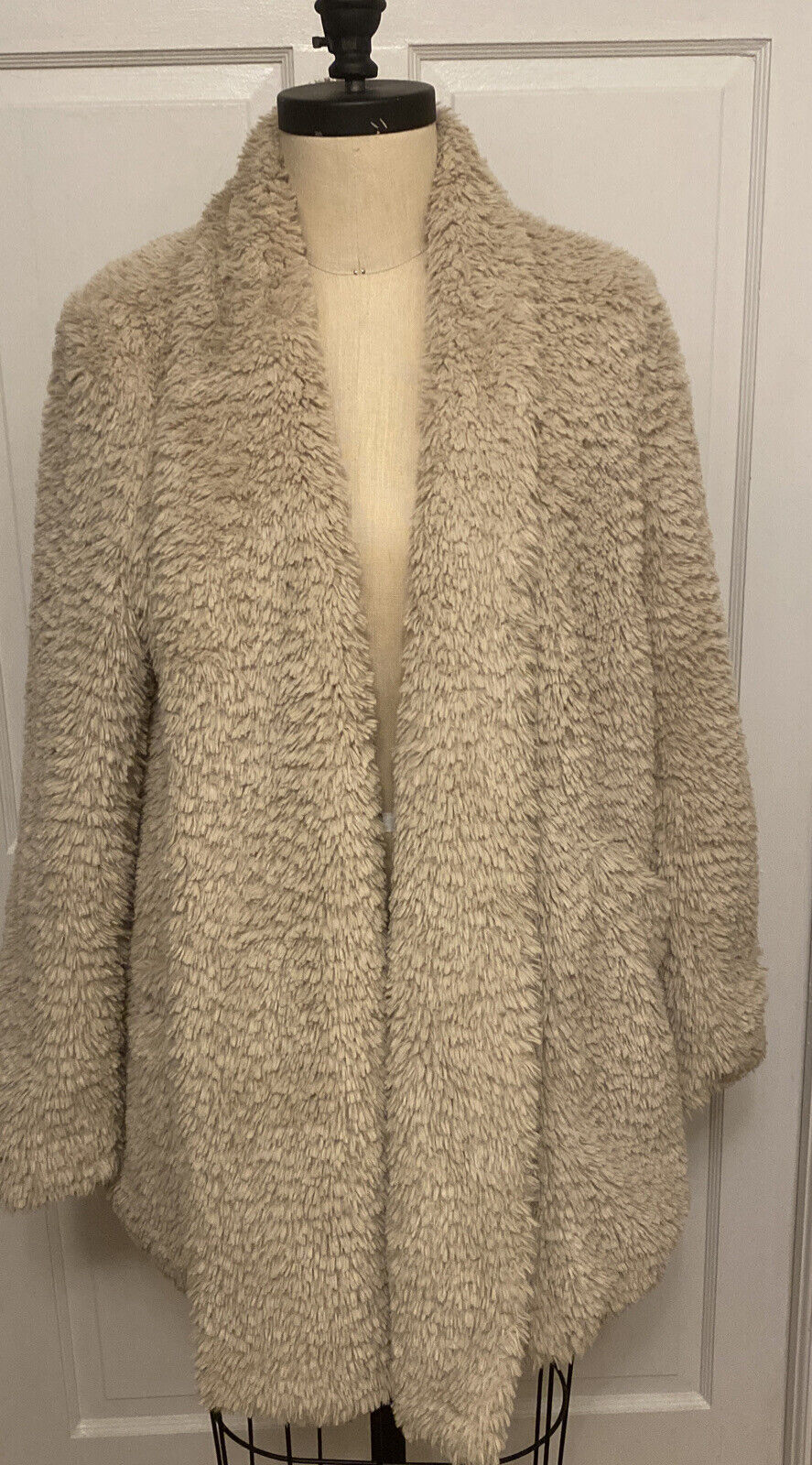 Kenneth Cole Size L Women's Tan Beige Textured Fa… - image 2