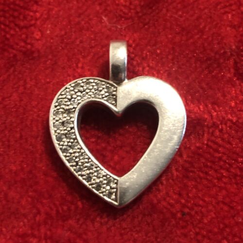 Cute Pendant Heart 925 Sterling Silver Heart Pend… - image 1