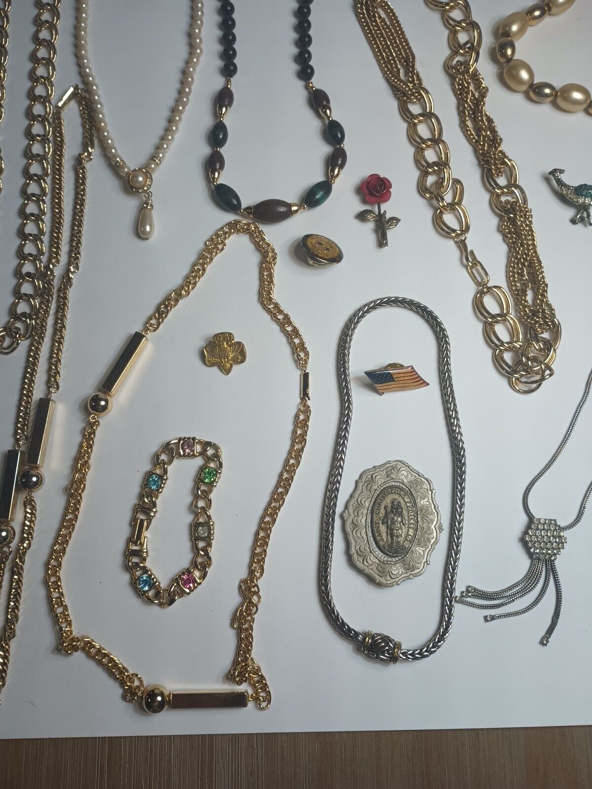 Vintage Mixed Lot Of Jewelry 30 Pieces Necklaces,… - image 7