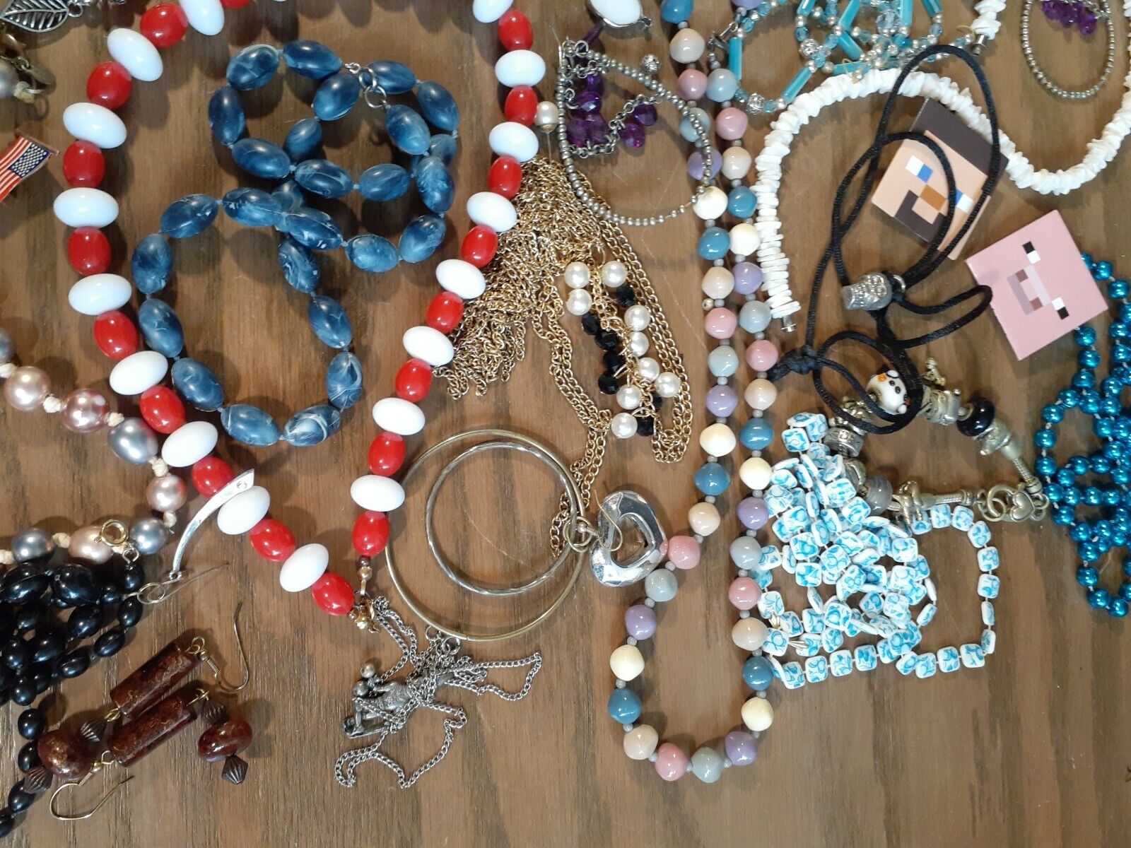 Lot of Over 60 Items Vintage Junk Drawer Jewelry … - image 4