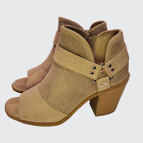 Fergalicious Augustine Open Toe Ankle Booties Sid… - image 1