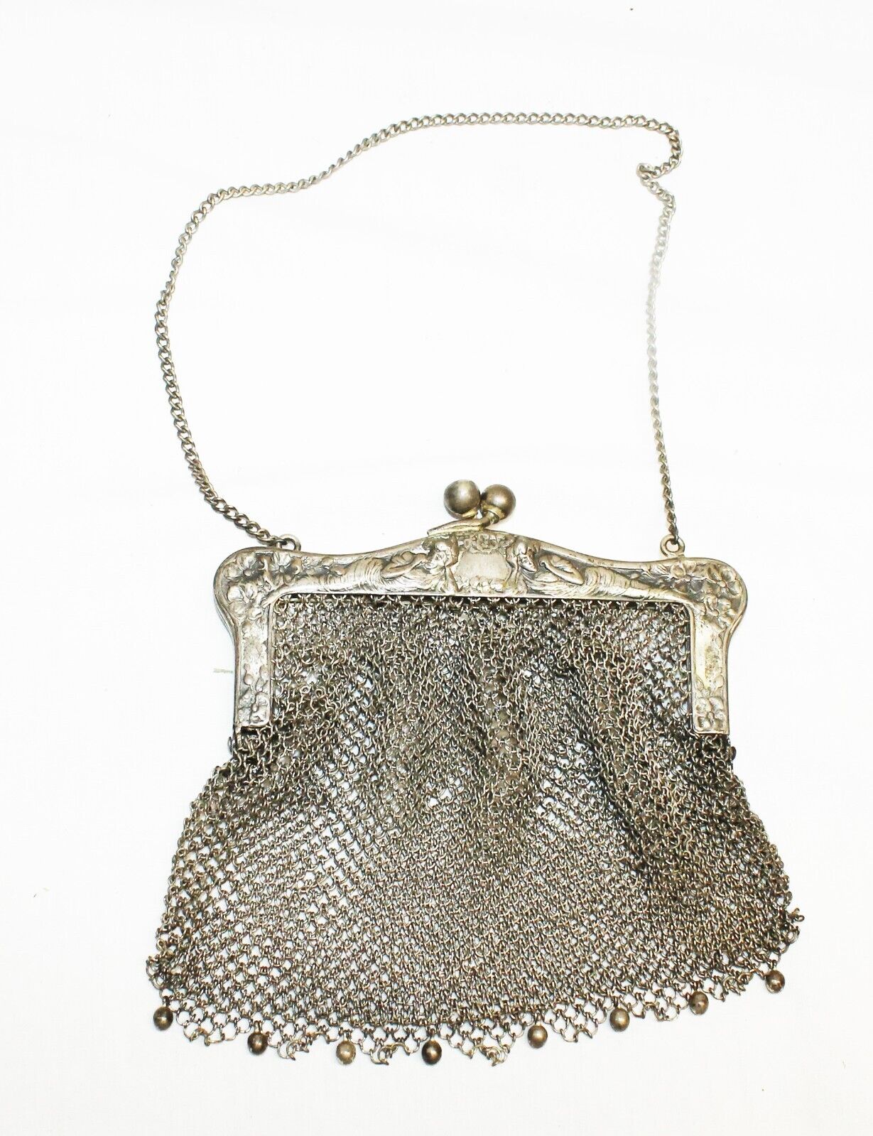 Antique German Silver Flapper Purse - image 1