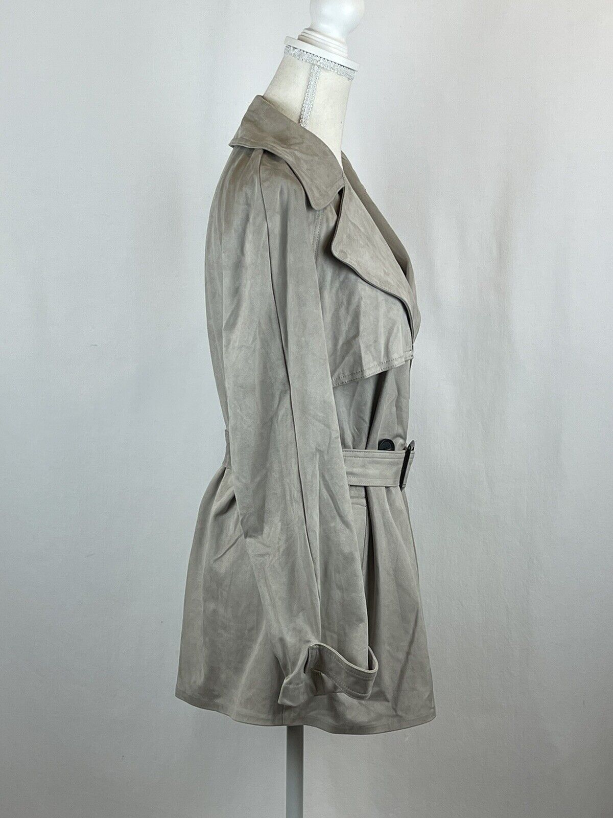 Zara Gray Jacket with Belt, Size S - image 2