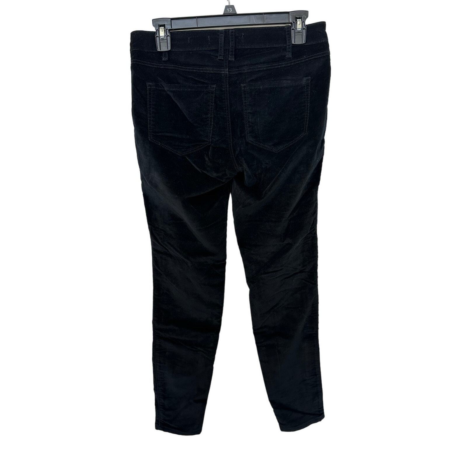 Abercrombie and Fitch 27 Black Velvet Pants Mid R… - image 2