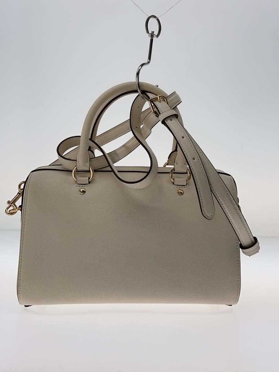 Coach F79946 handbag leather White plain Used - image 3