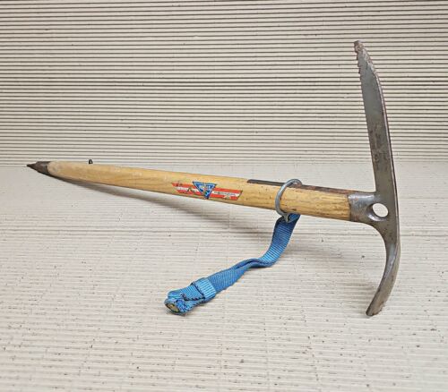 Wooden Walking Stick Cane Ice axe Eispickl Piolet 