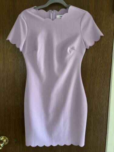 likely manhattan scalloped sheath dress lavender s