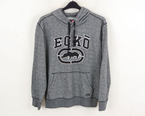 ECKO UNLTD Vintage Hoodie Men M Grey Logo Skate B… - image 1