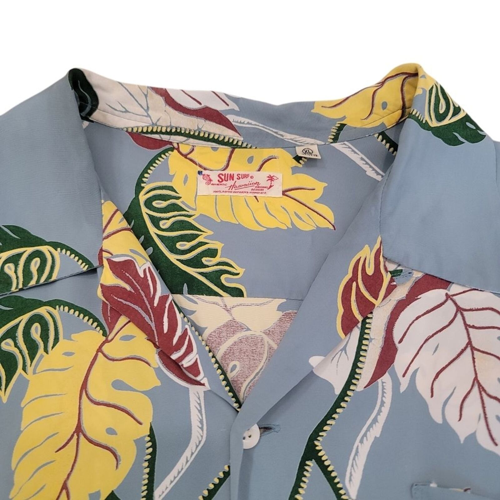 SUN SURF Hawaiian Shirt Size XL 17-17.5 RARE Trop… - image 2