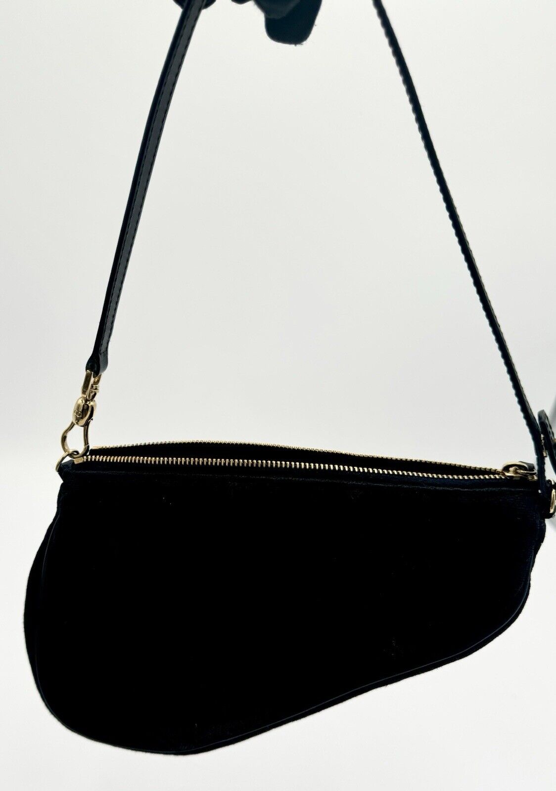 DIOR BLACK CANVAS SADDLE BAG - image 6