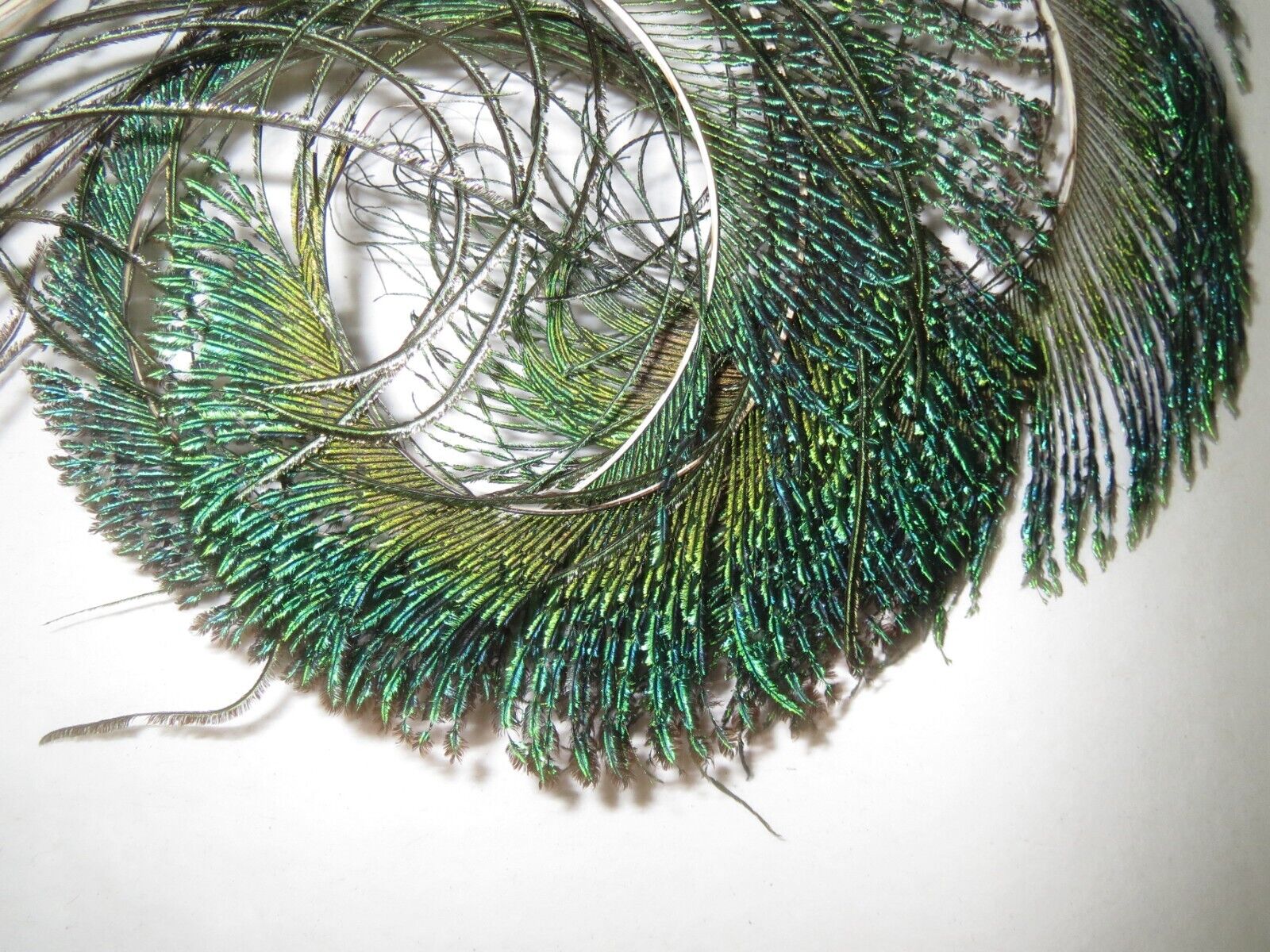 Antique Art Nouveau Headdress Feathers 2 Art Deco… - image 16