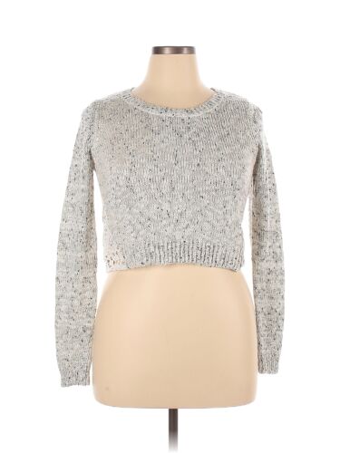 Charlotte Russe Women Silver Pullover Sweater XL - image 1