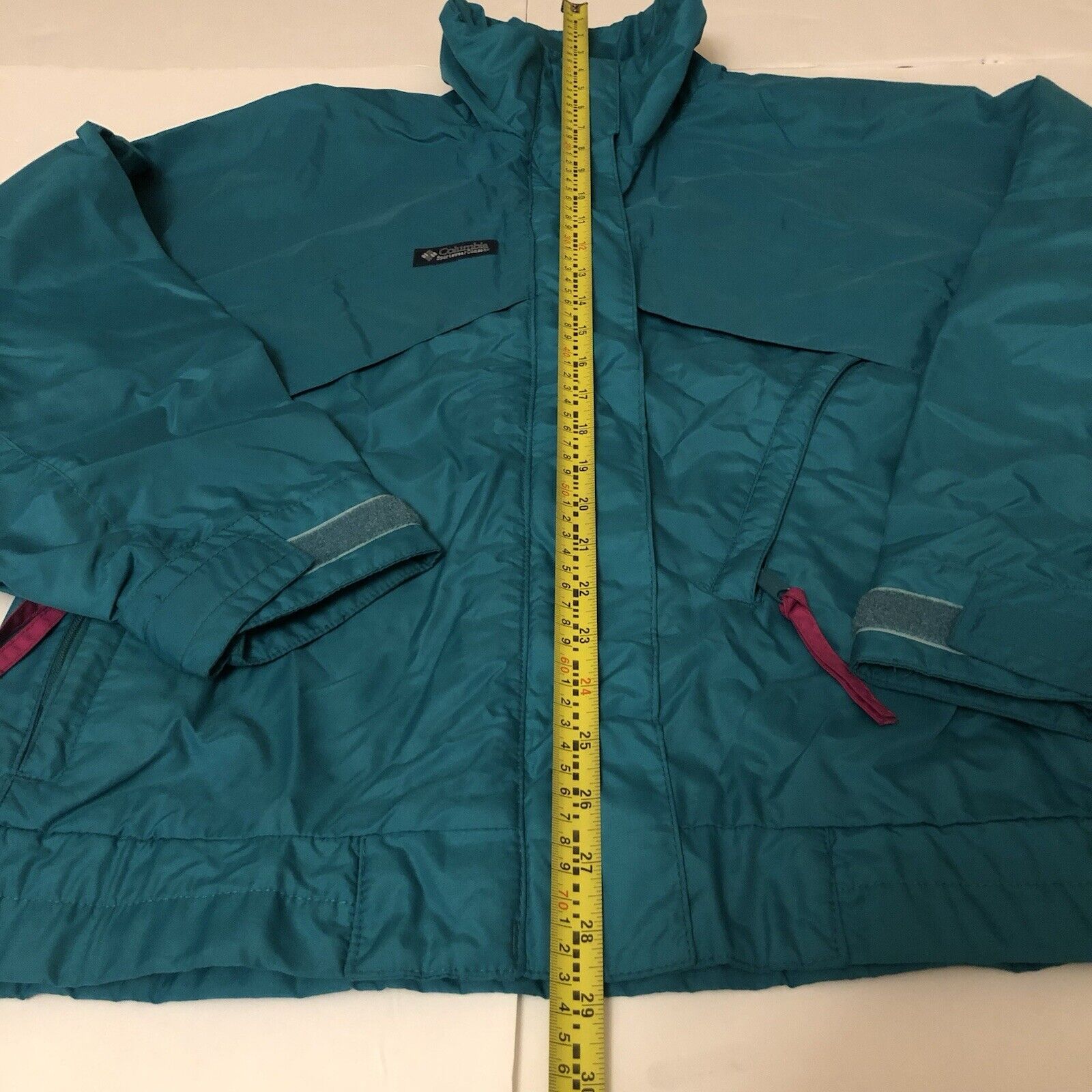 Vintage Columbia Jacket Womens Medium Turquoise P… - image 4