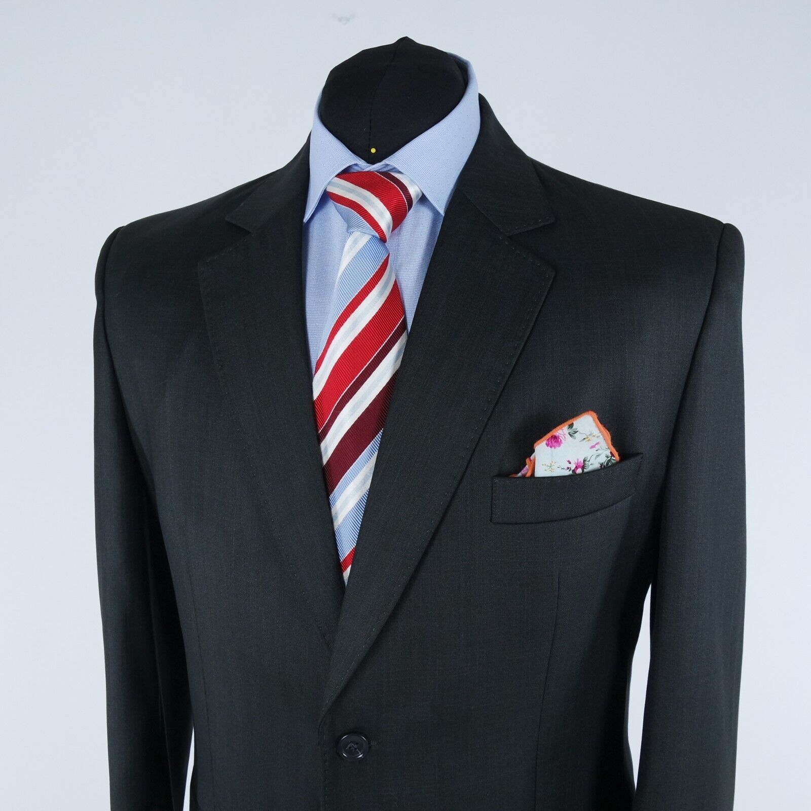 Mens Herringbone Sport Coat 42L US Size GALANT Da… - image 8