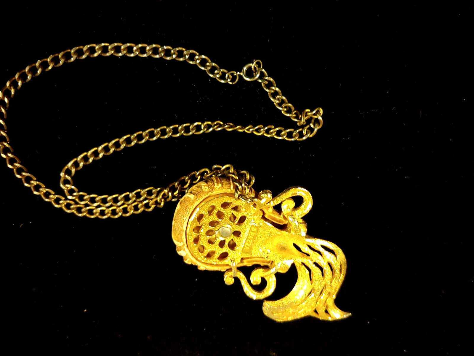 Vtg. 70's RAZZA Aquarius Water Pitcher Necklace - image 5