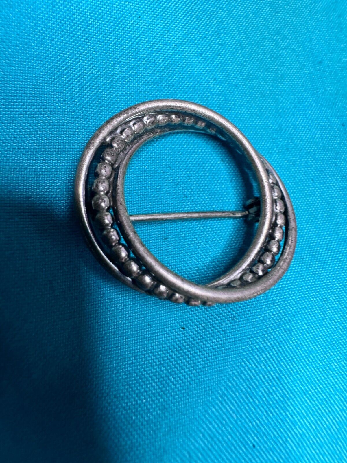 Stunning vintage sterling Silver  925 circle pin … - image 2