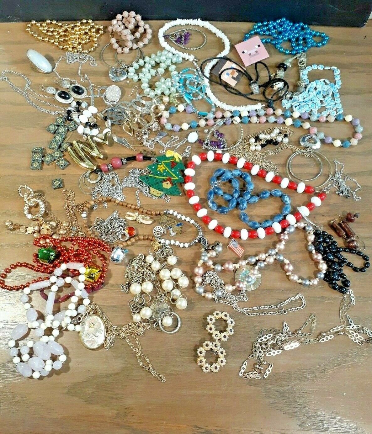 Lot of Over 60 Items Vintage Junk Drawer Jewelry … - image 1