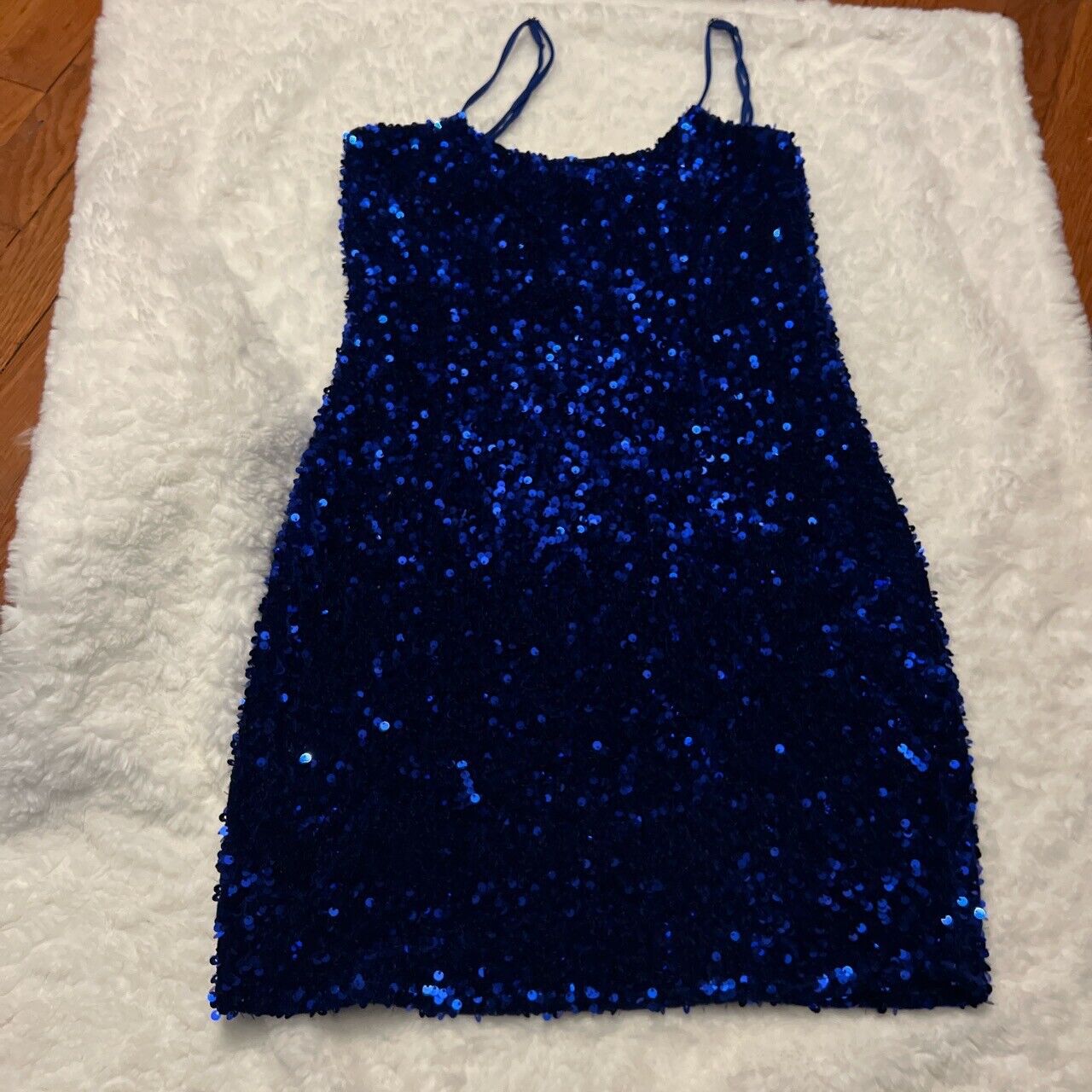 Lucy in the Sky blue sequin dress - image 2