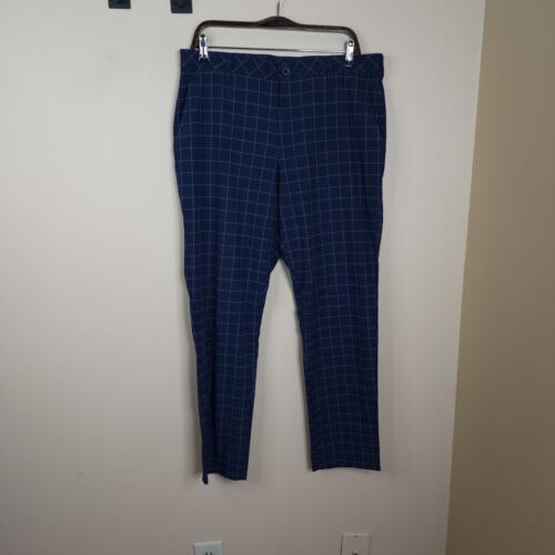 Izod Golf Classic Golf Pants in Blue Check Size 34