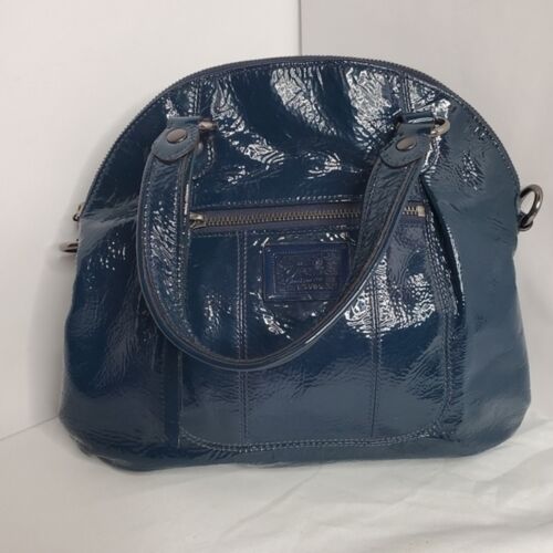 COACH POPPY PETROL BLUE PATIENT BAG