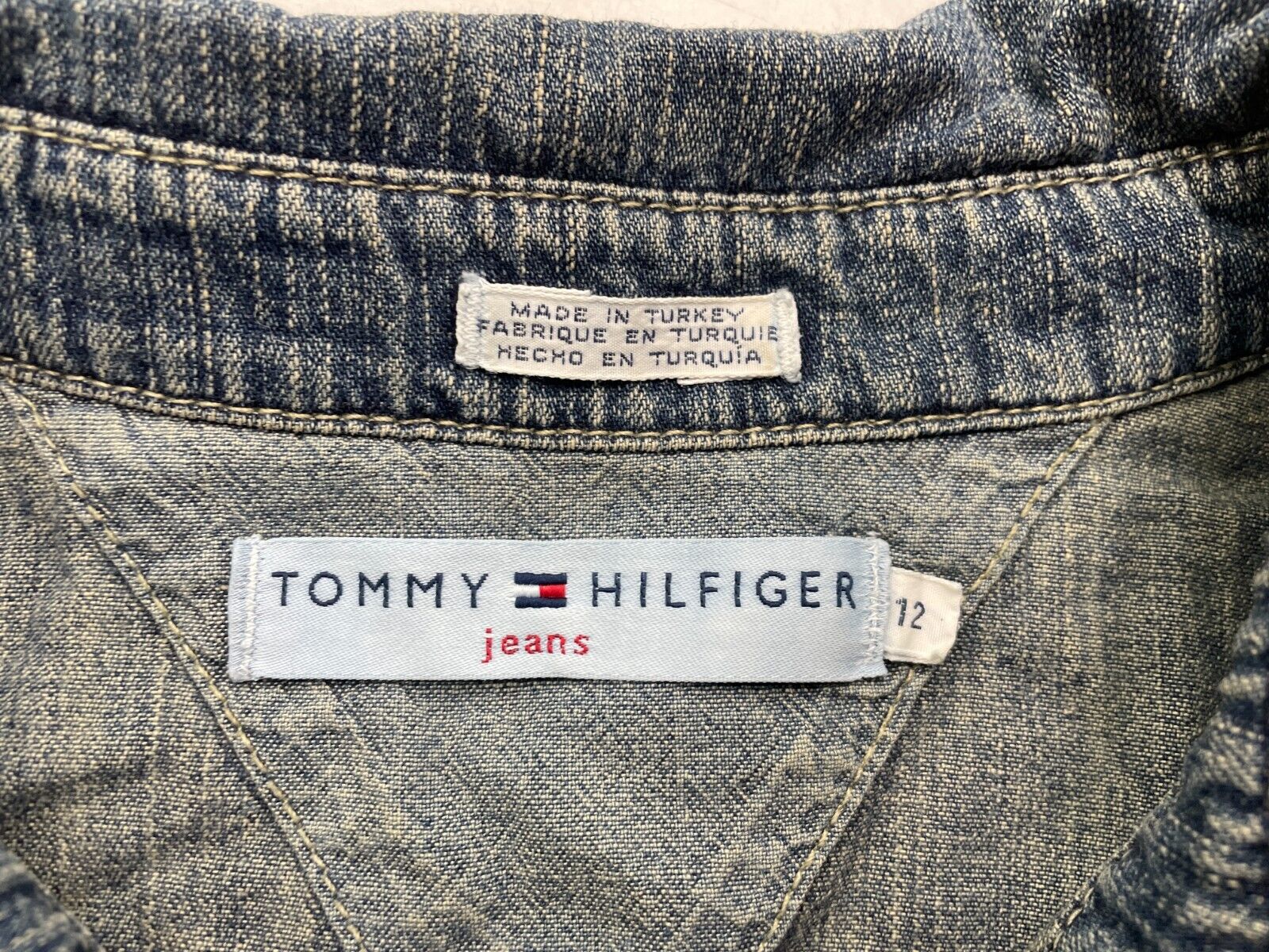 Vintage Tommy Hilfiger Womens Size 12 Denim Jean … - image 2