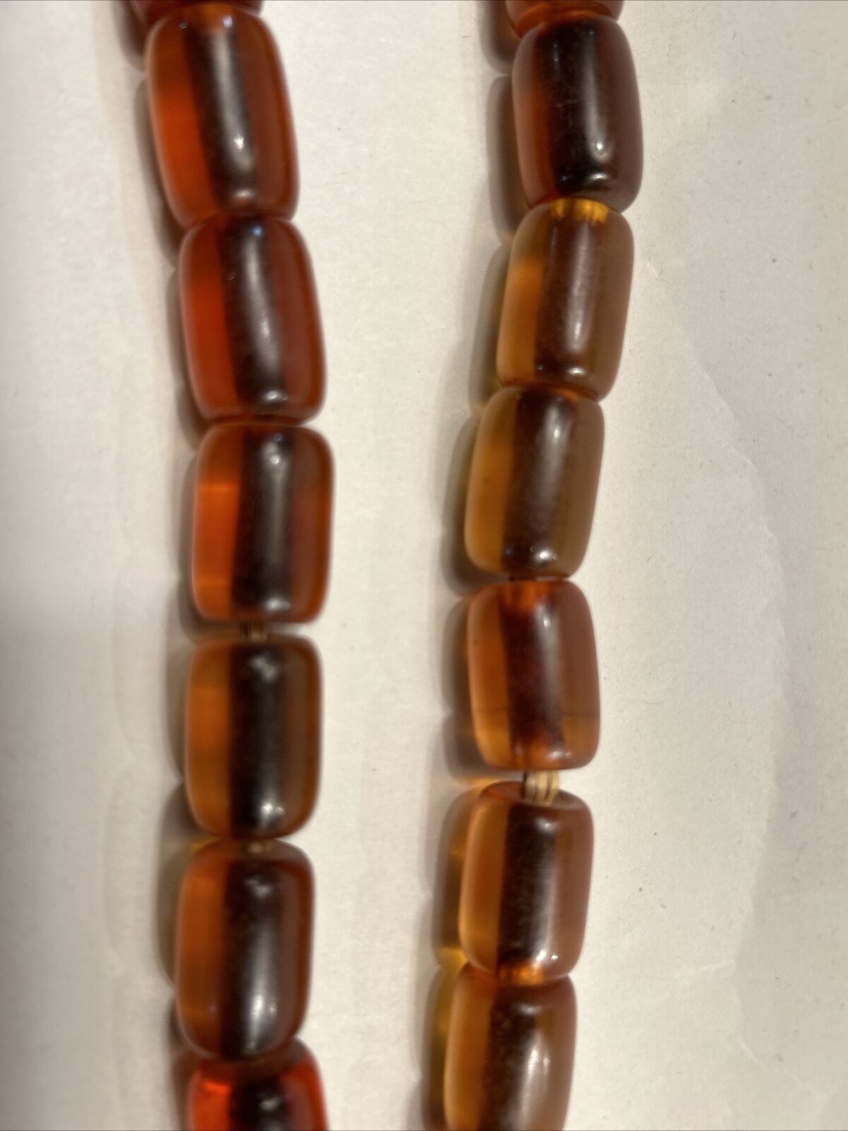 ANTIQUE AFRICAN AMBER BEADS NECKLACE, TRANSLUCENT… - image 3