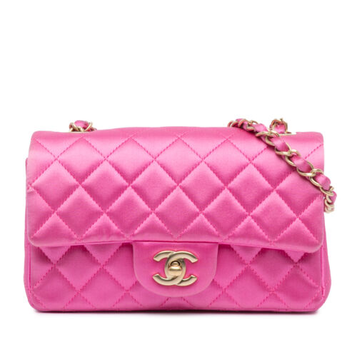 Authenticated Chanel Mini Rectangular Classic Sat… - image 1