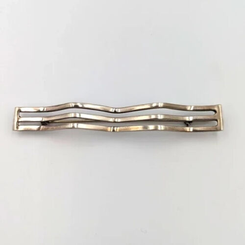 Vintage Modernist Abstract Wave Sterling Silver S… - image 1