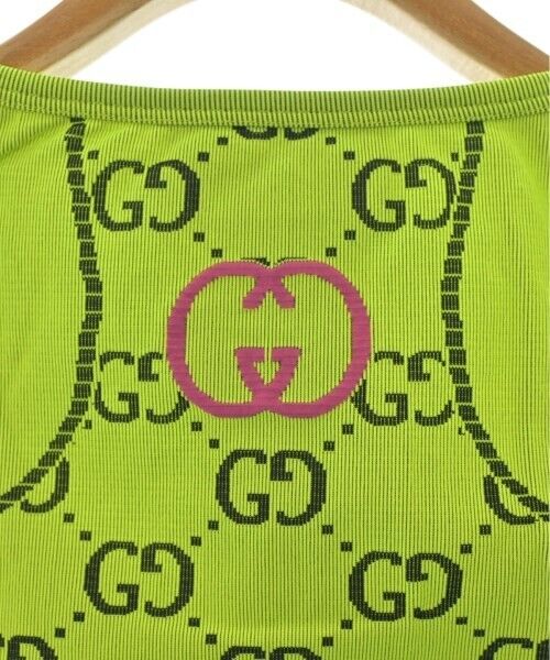 Gucci Tank Top Sports Bra Gg Logo Light Neon Gree… - image 5