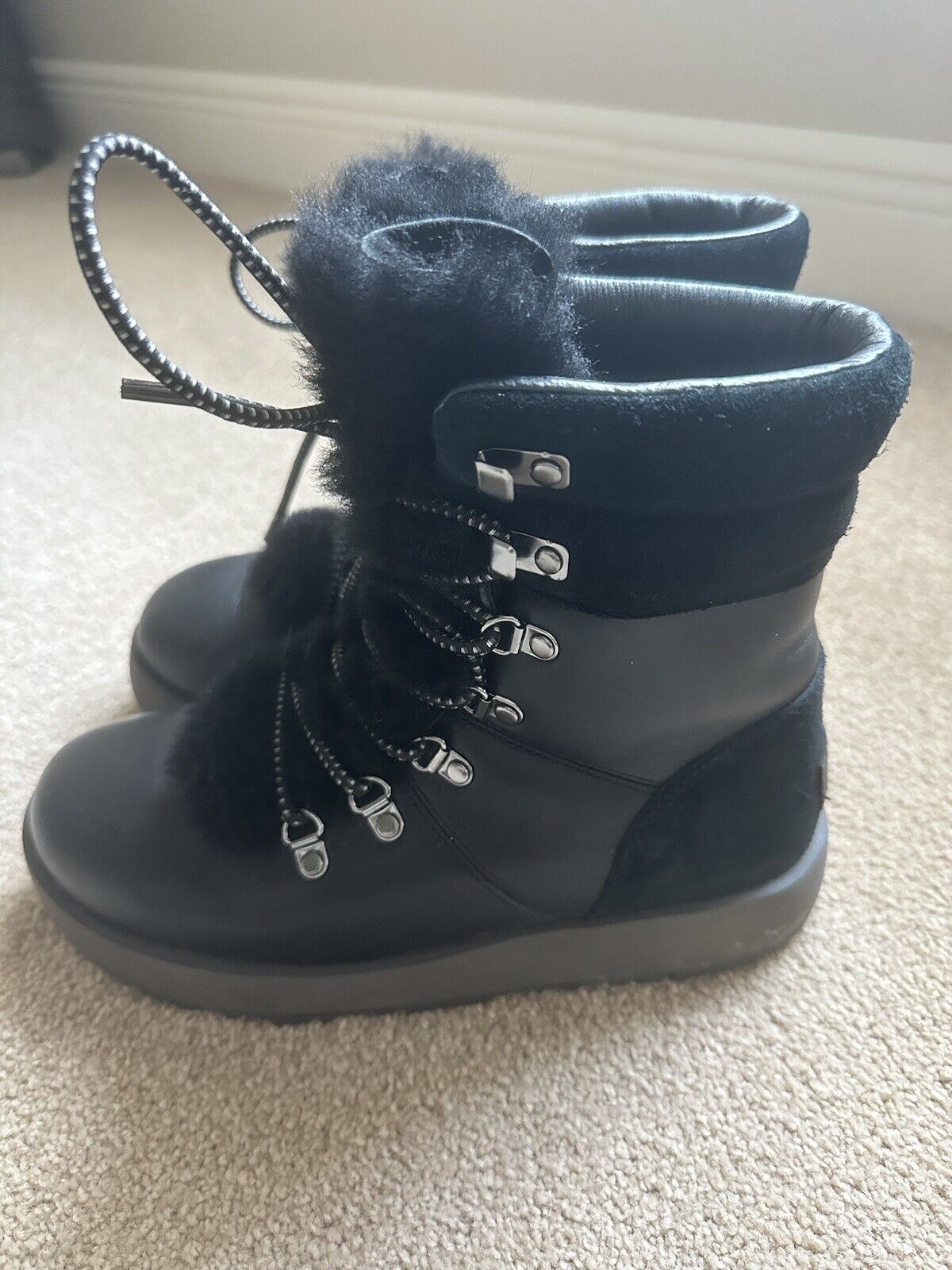 Ugg Viki Waterproof Boots Black Size 7 - image 2