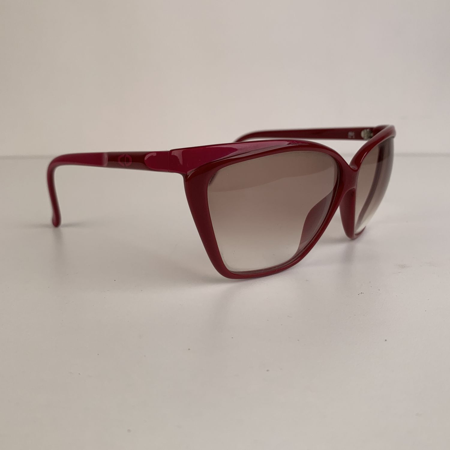 Authentic Christian Dior Vintage Burgundy Pink Op… - image 3