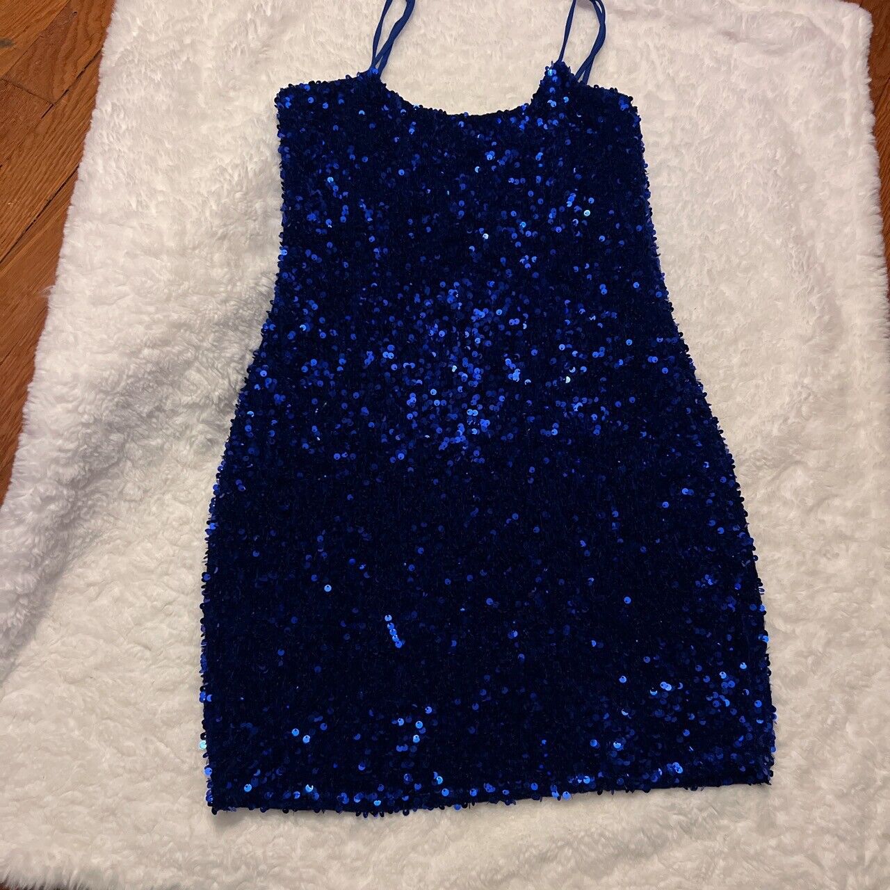 Lucy in the Sky blue sequin dress - image 1