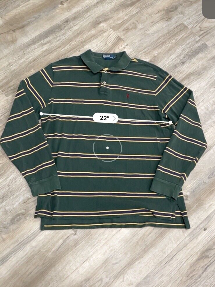 Polo Ralph Lauren Vintage Rugby Polo Long Sleeve … - image 3