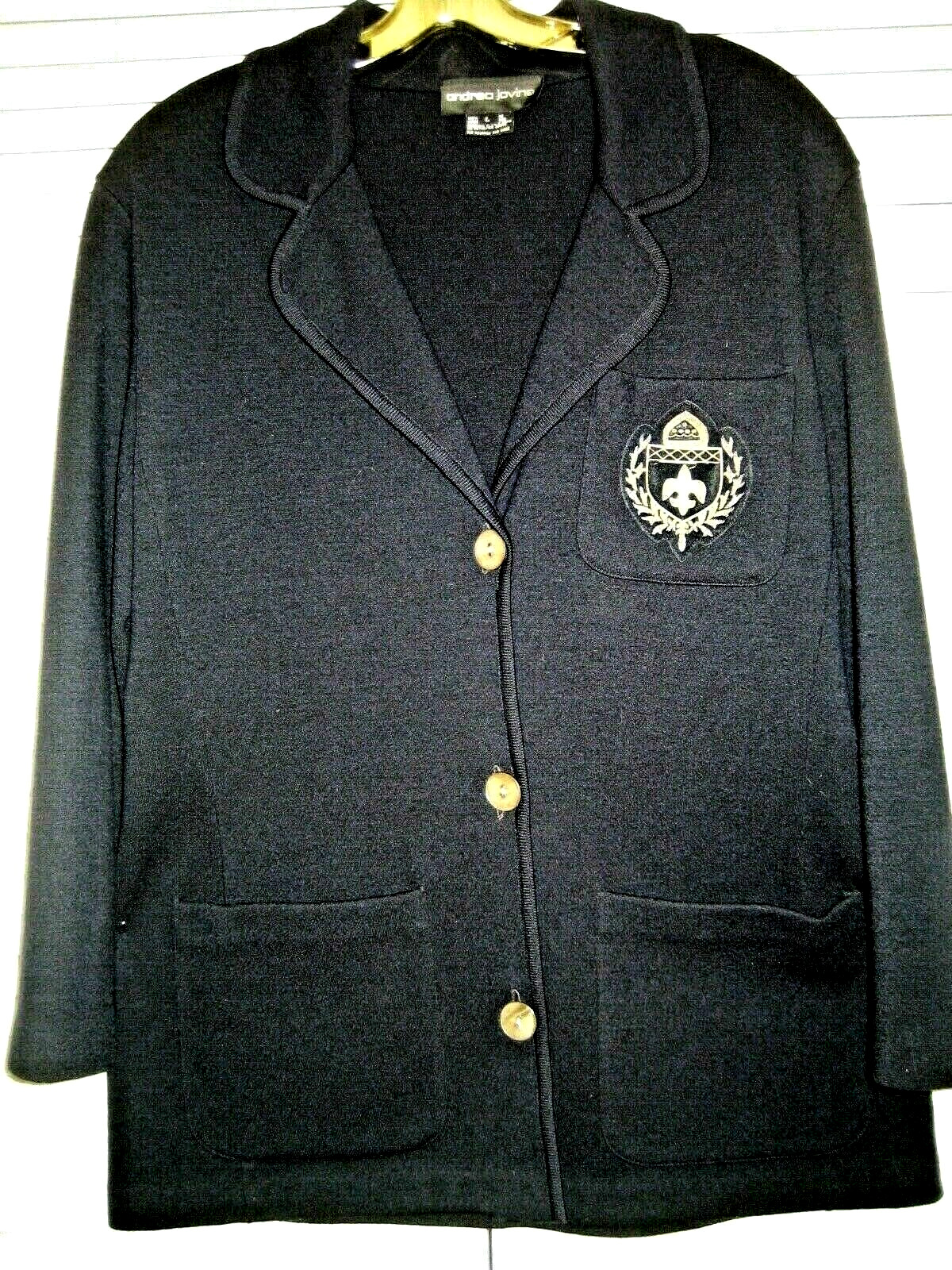 VINTAGE ANDREA JOVINE WOMEN'S KNIT JACKET BLAZER … - image 11