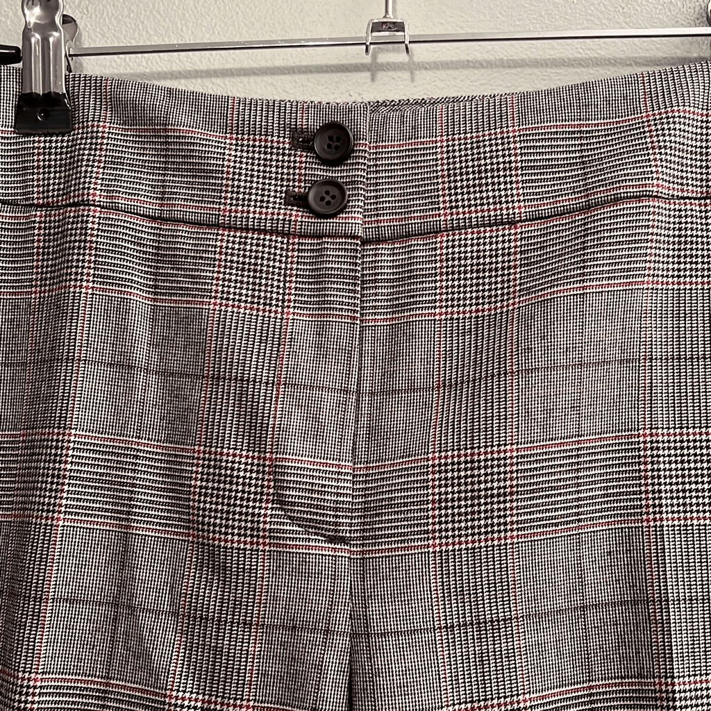 Talbots Women's Gray Black Glen Check Wool Blend … - image 2