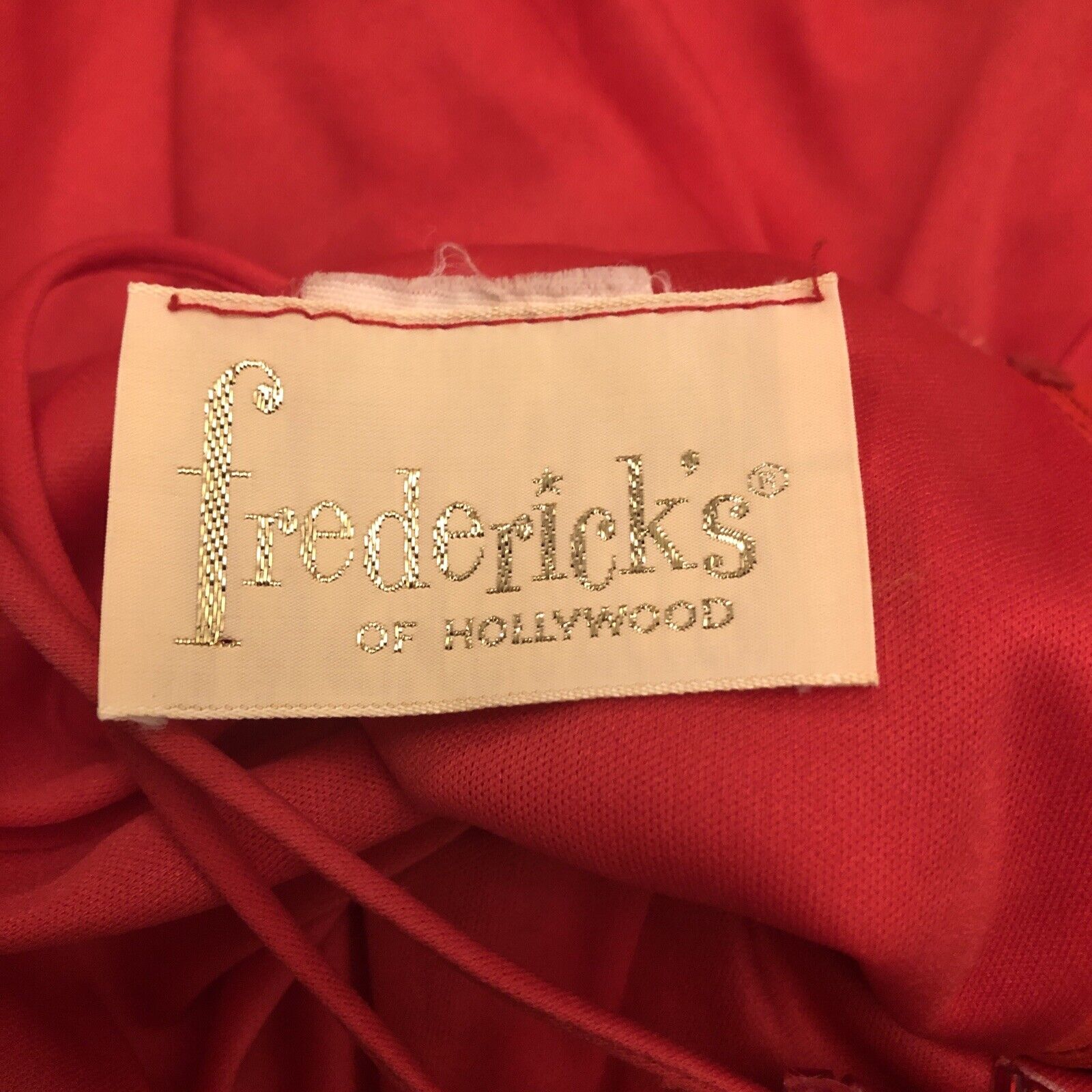 Vtg Fredericks of Hollywood Dress Sz6 Red Spaghet… - image 11