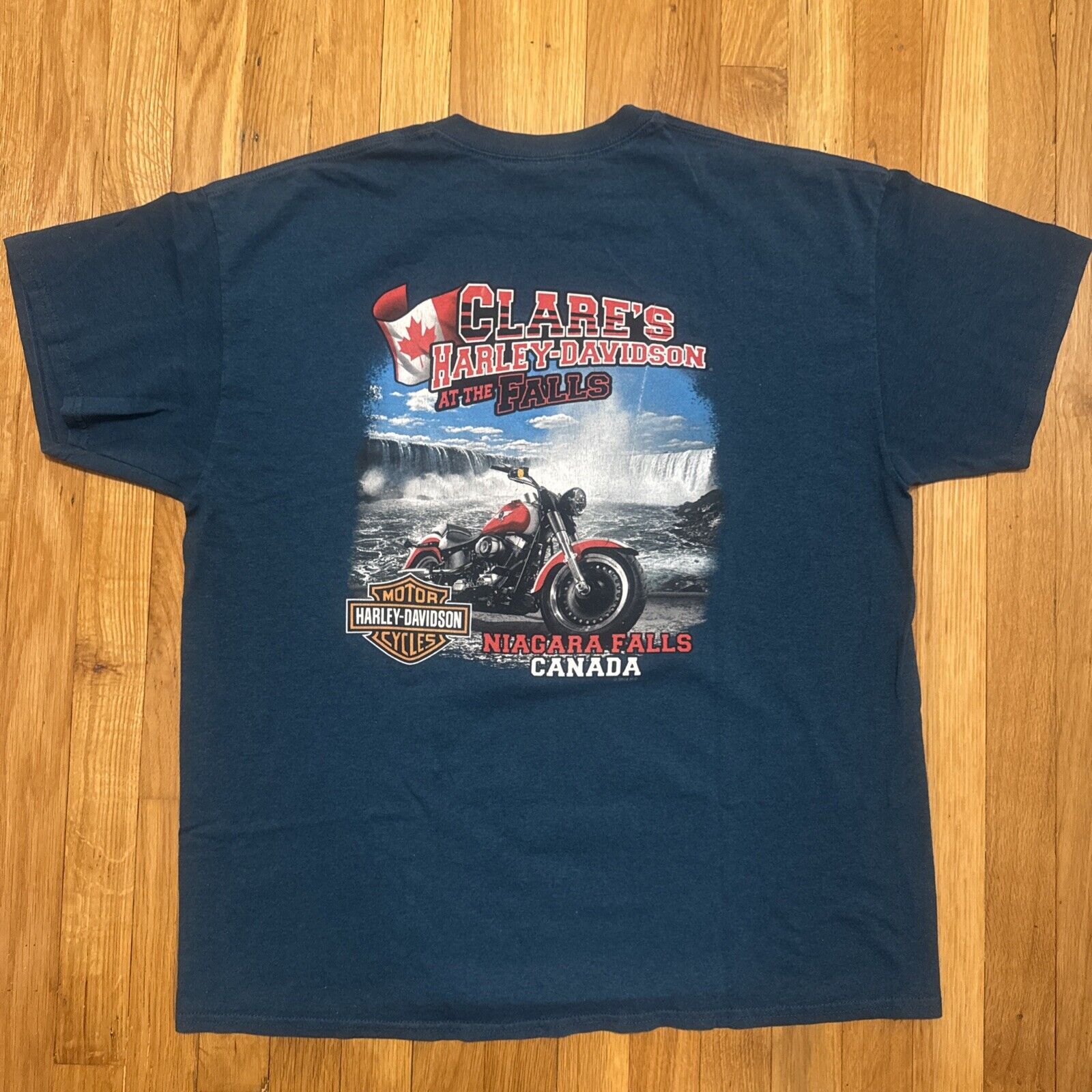 2014 Harley Davidson Shirt Mens XL Retro Motor Oi… - image 5