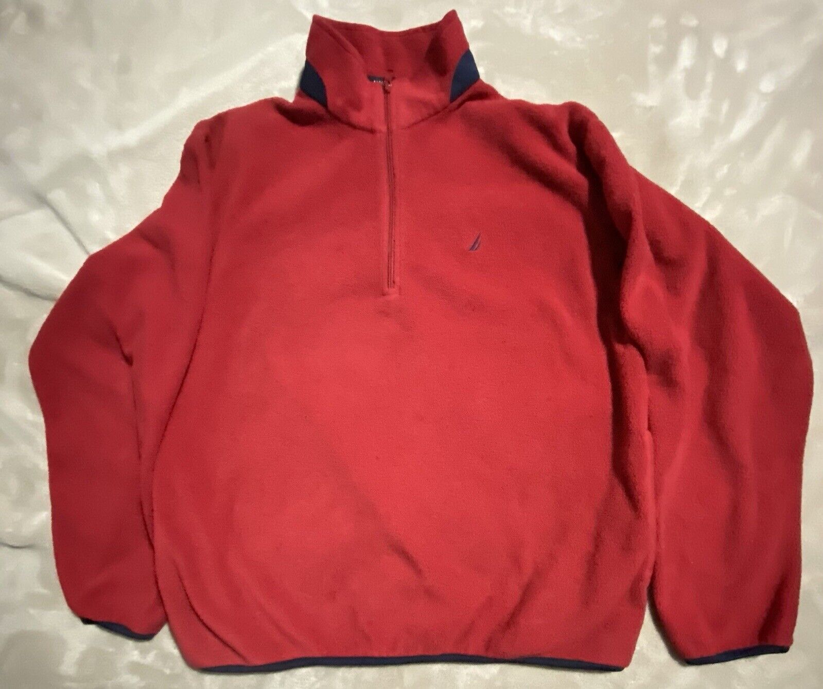 ￼ Nautica quarter zip turtleneck. Extra large red. - image 1