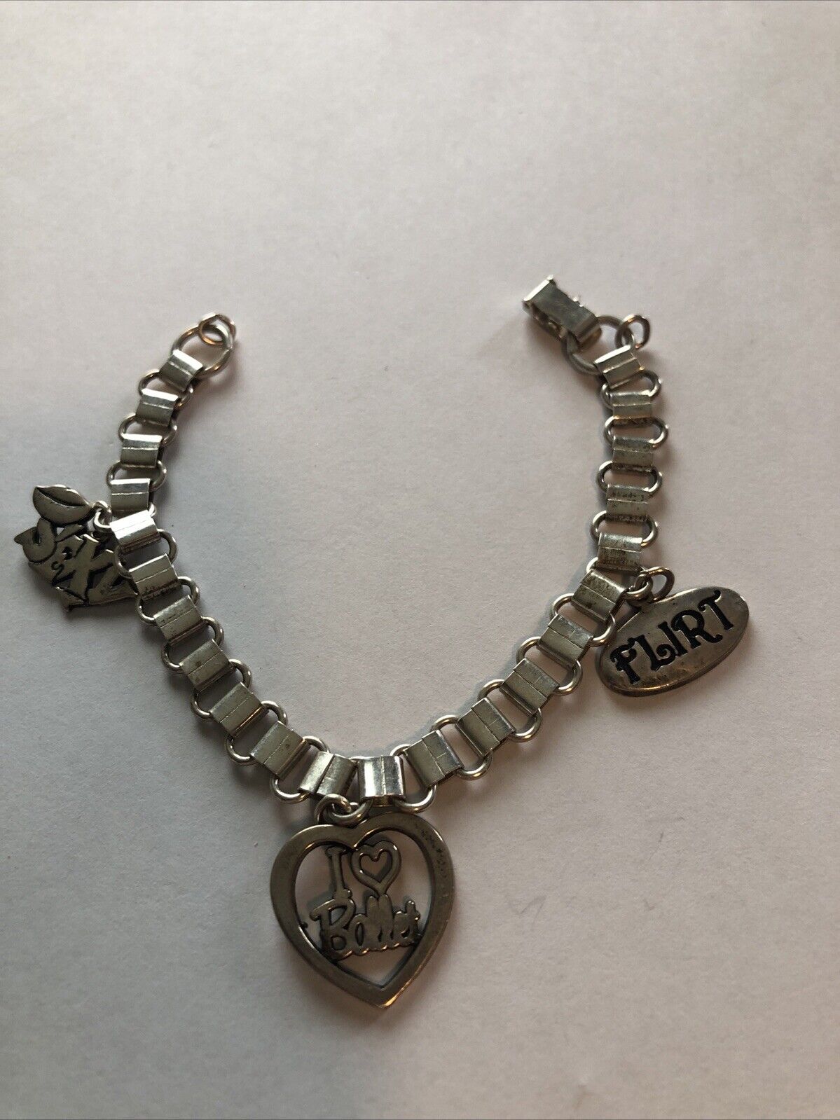 sterling silver 925 charm bracelet - image 1