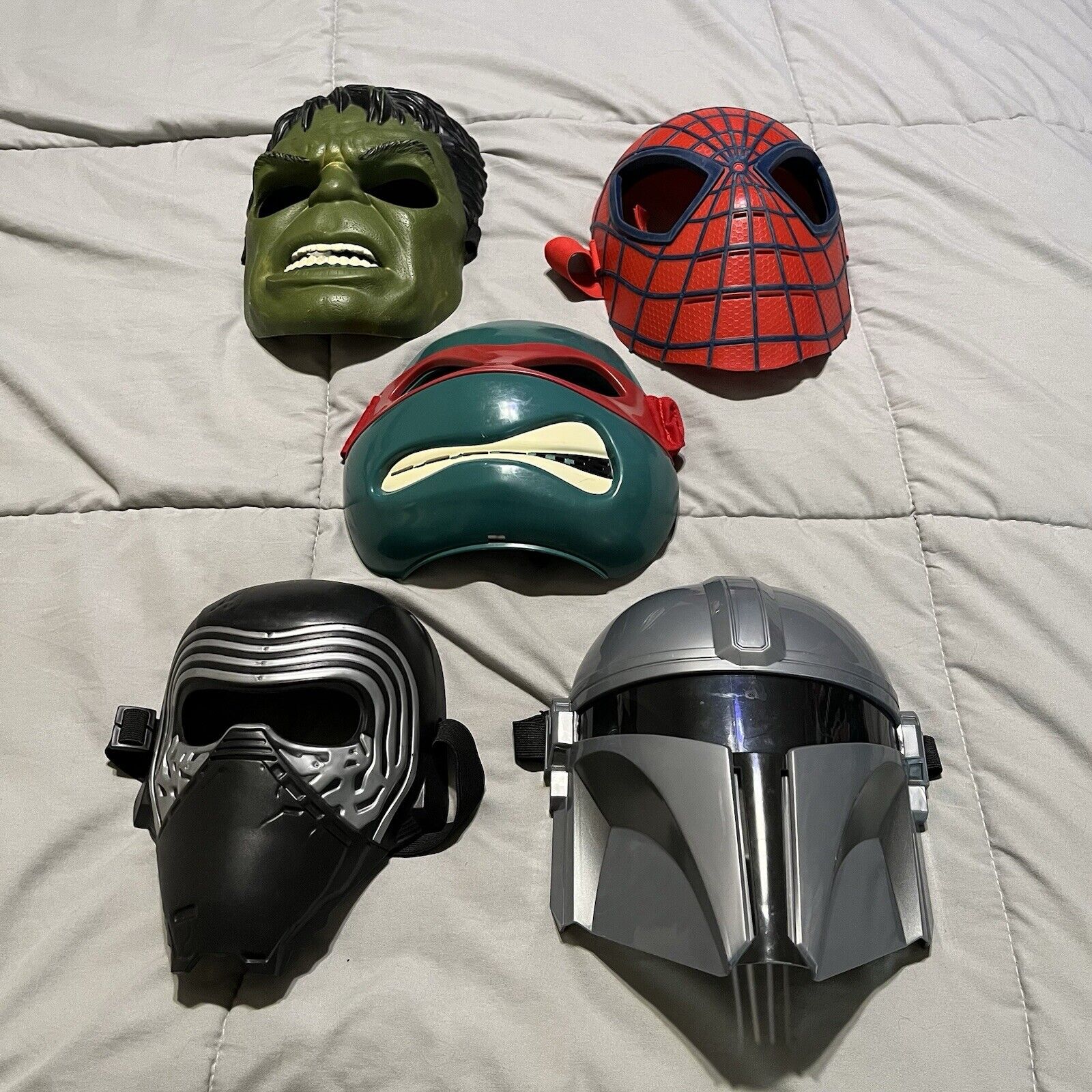 Kids Lot of 5 Superhero Masks Halloween Cosplay D… - image 2