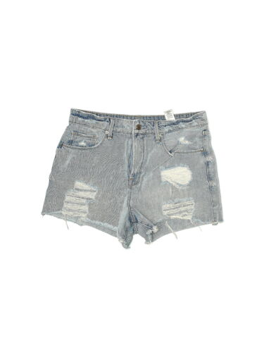 Good American Women Silver Denim Shorts 6 - image 1