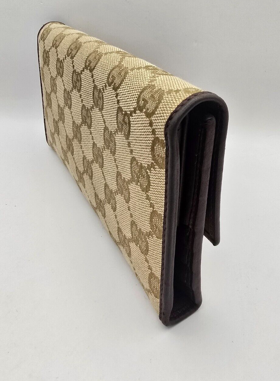 Gucci GG Supreme Monogram Canvas Tri-Fold Long Wa… - image 3