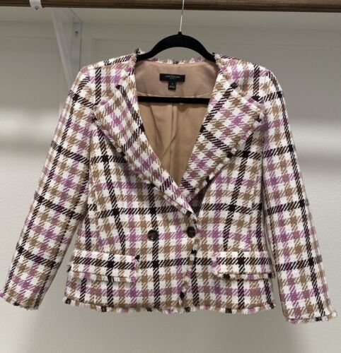 Ann Taylor The Petite Cutaway Jacket in Houndstoot