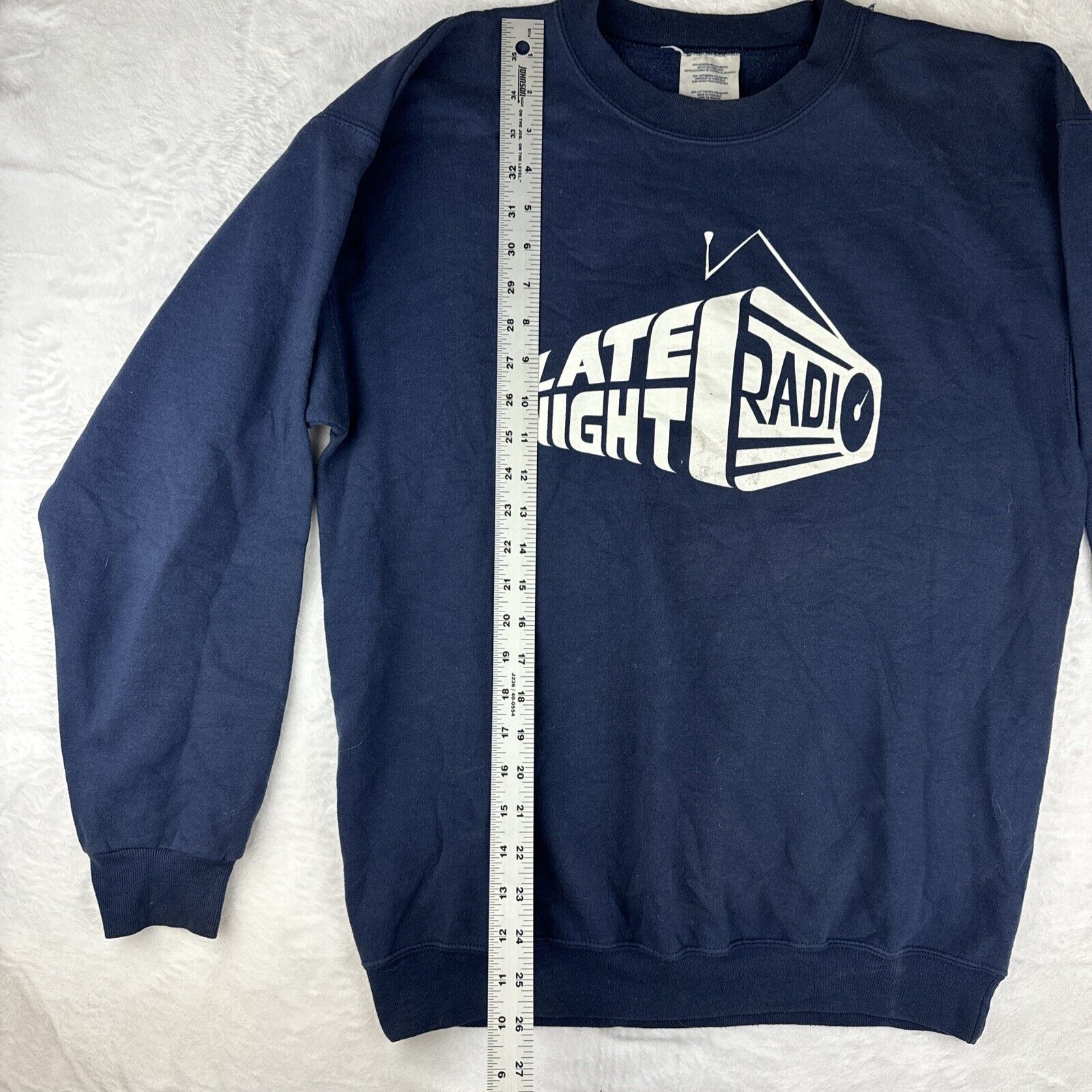 VTG Late Night Radio Crewneck Sweater Size M - image 4