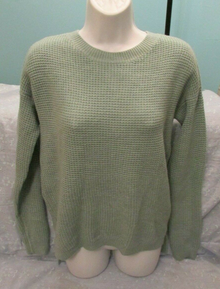 Women's WILFRED FREE Sweater Light Green/Gray Woo… - image 1