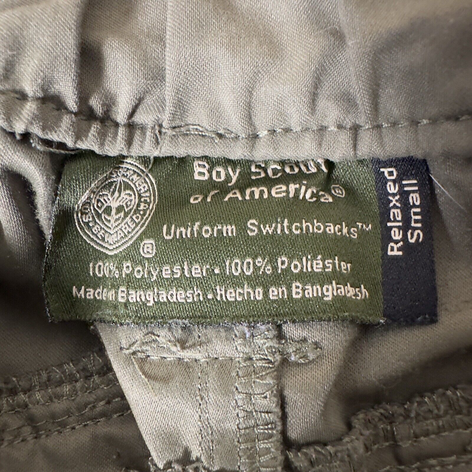 Boy Scouts of America Cargo Shorts Mens Small Gre… - image 2