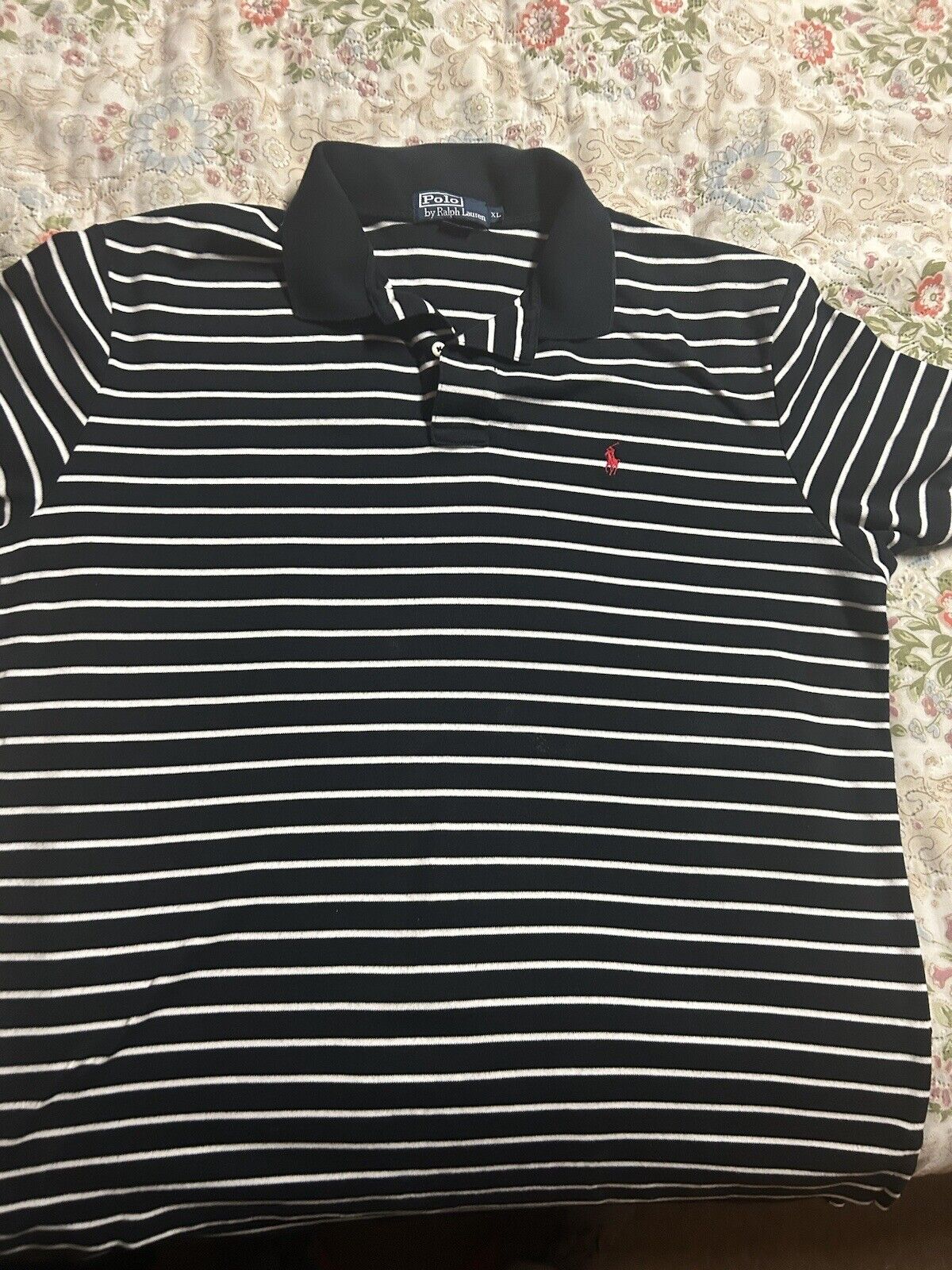 Polo By Ralph Lauren Striped Polo Sz XL 100 % Aut… - image 4