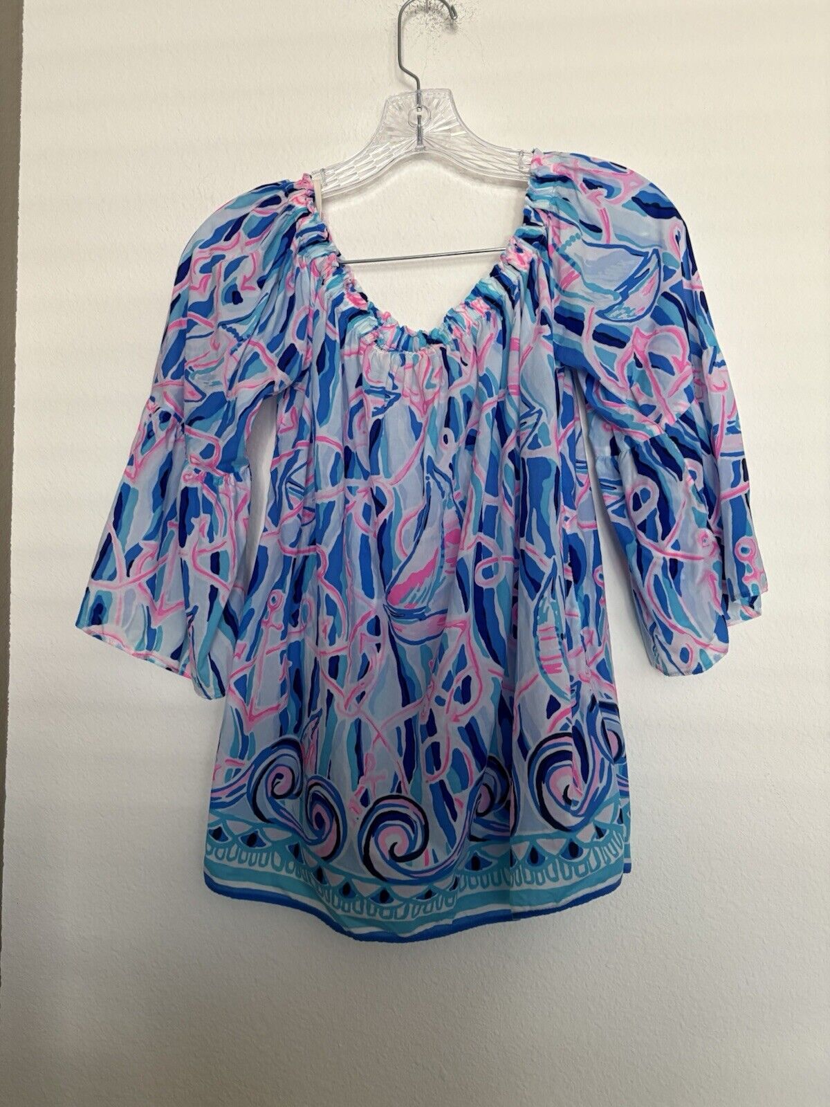 Lilly Pulitzer Nevie Off the Shoulder Blouse Size… - image 2