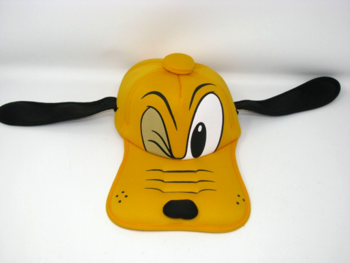 GOOFY PLUTO Floppy Ears Cap Hat Adult Vintage Walt Disney Parks winking ...